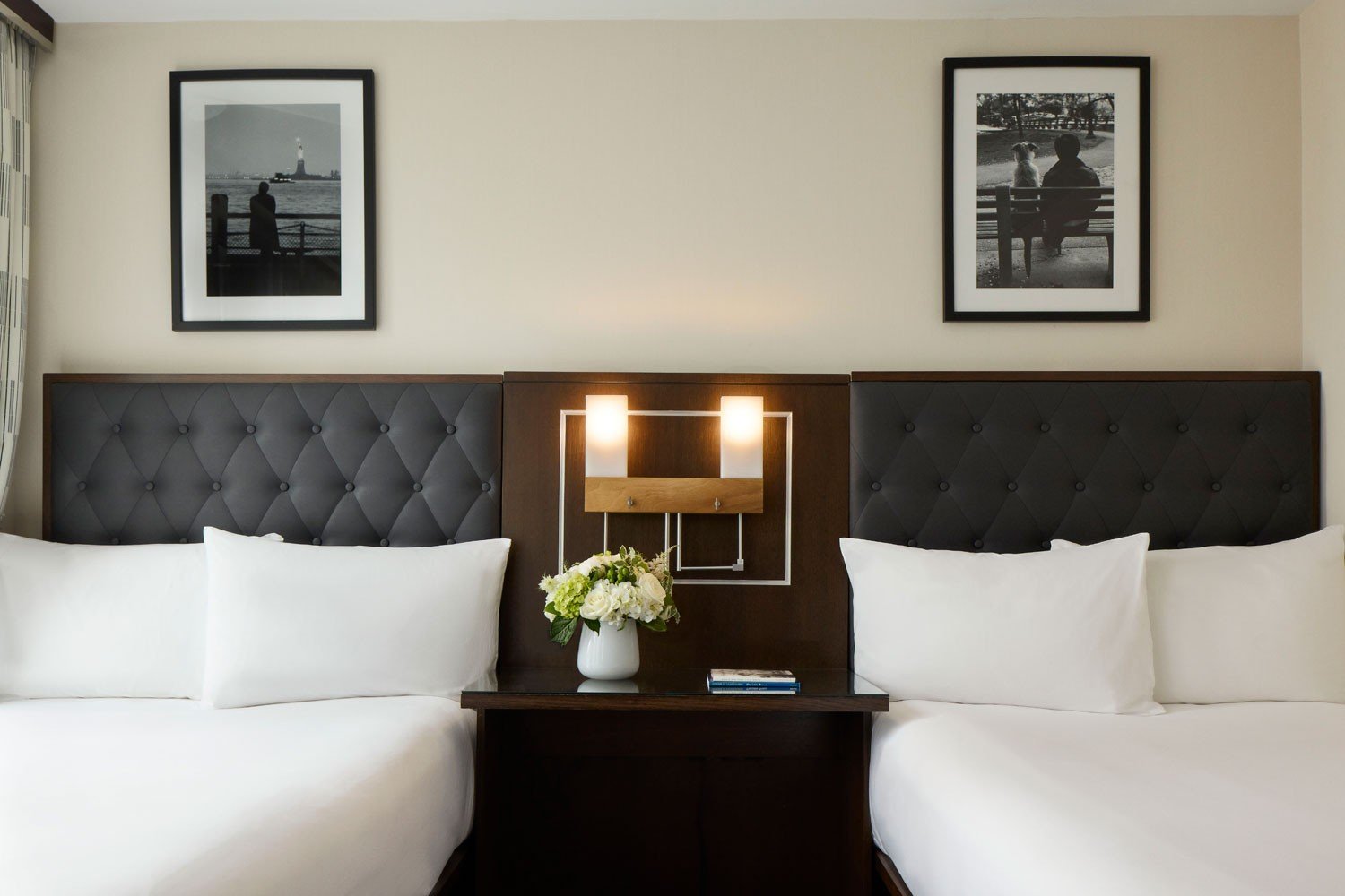 Archer Hotel New York - Double Double Guestroom headboard detail and nightlight